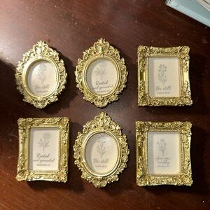 Elegant Gold Ornate scripture Picture Frame magnets